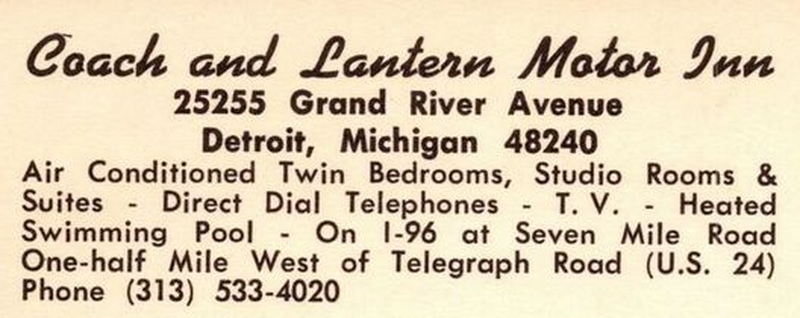 Coach and Lantern Motor Inn - Vintage Postcard (newer photo)